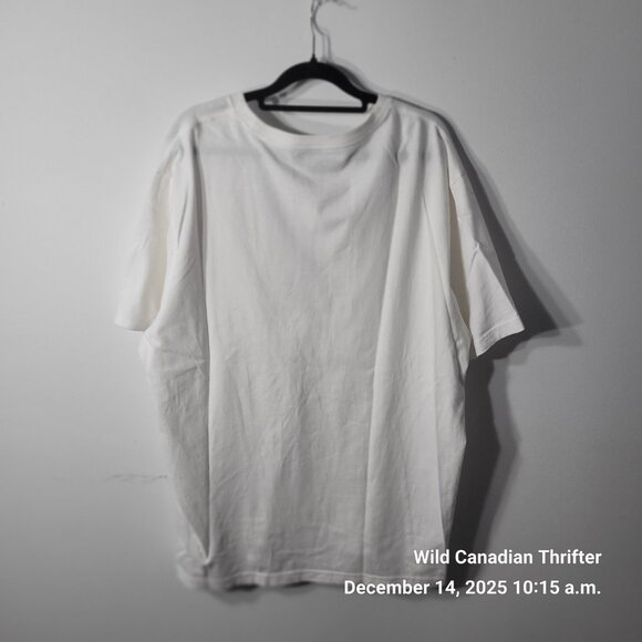 American Eagle XL White Graphic Tee Super Soft Cotton Standard Fit T-Shirt - Picture 2 of 7